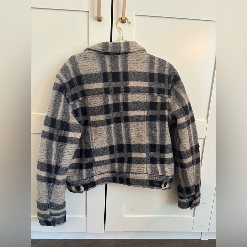 Rails Steffi Plaid Trucker Jacket Size Medium Casual Cozy Cabincore - Picture 6 of 8